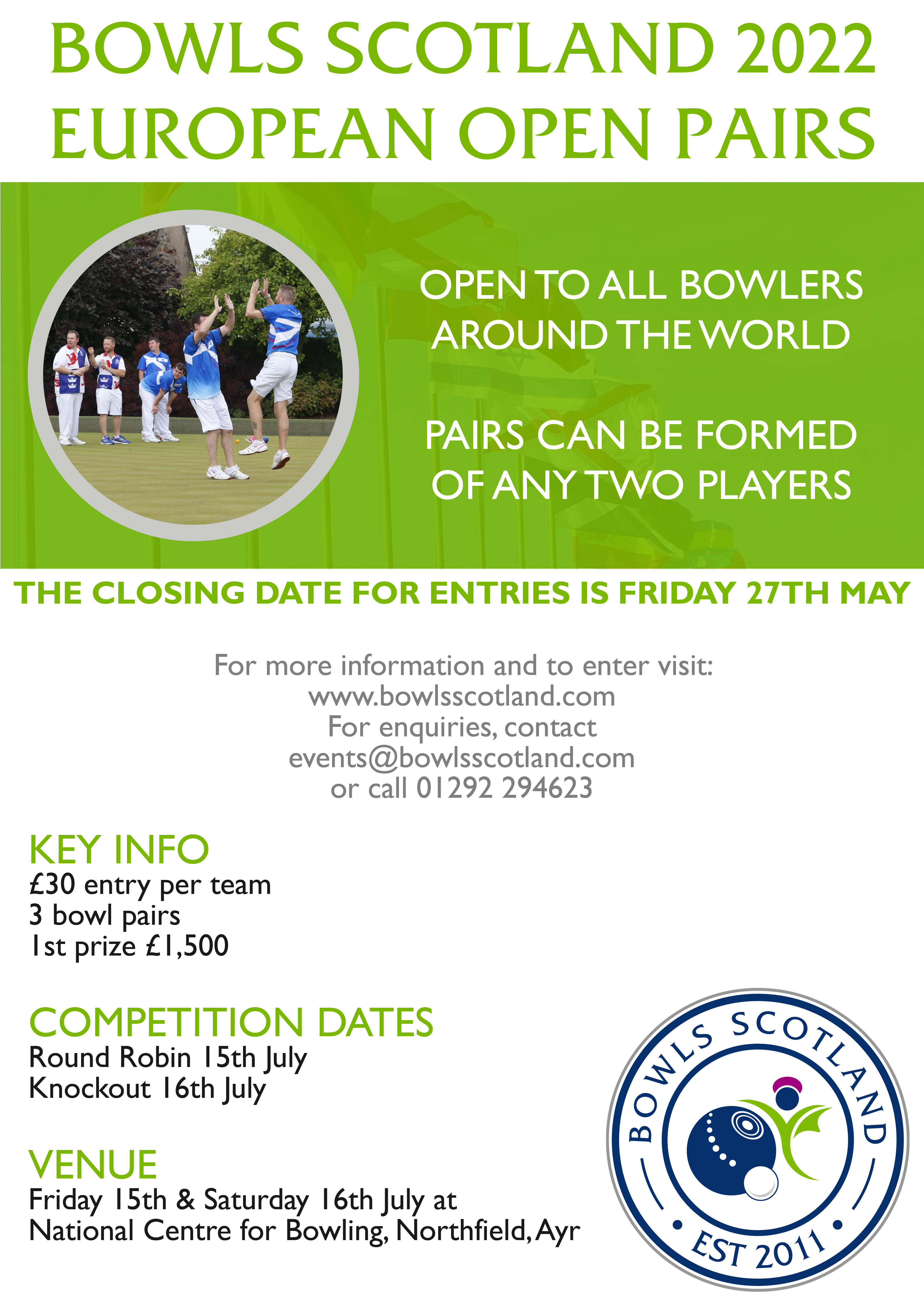 European Open - Entries now open!