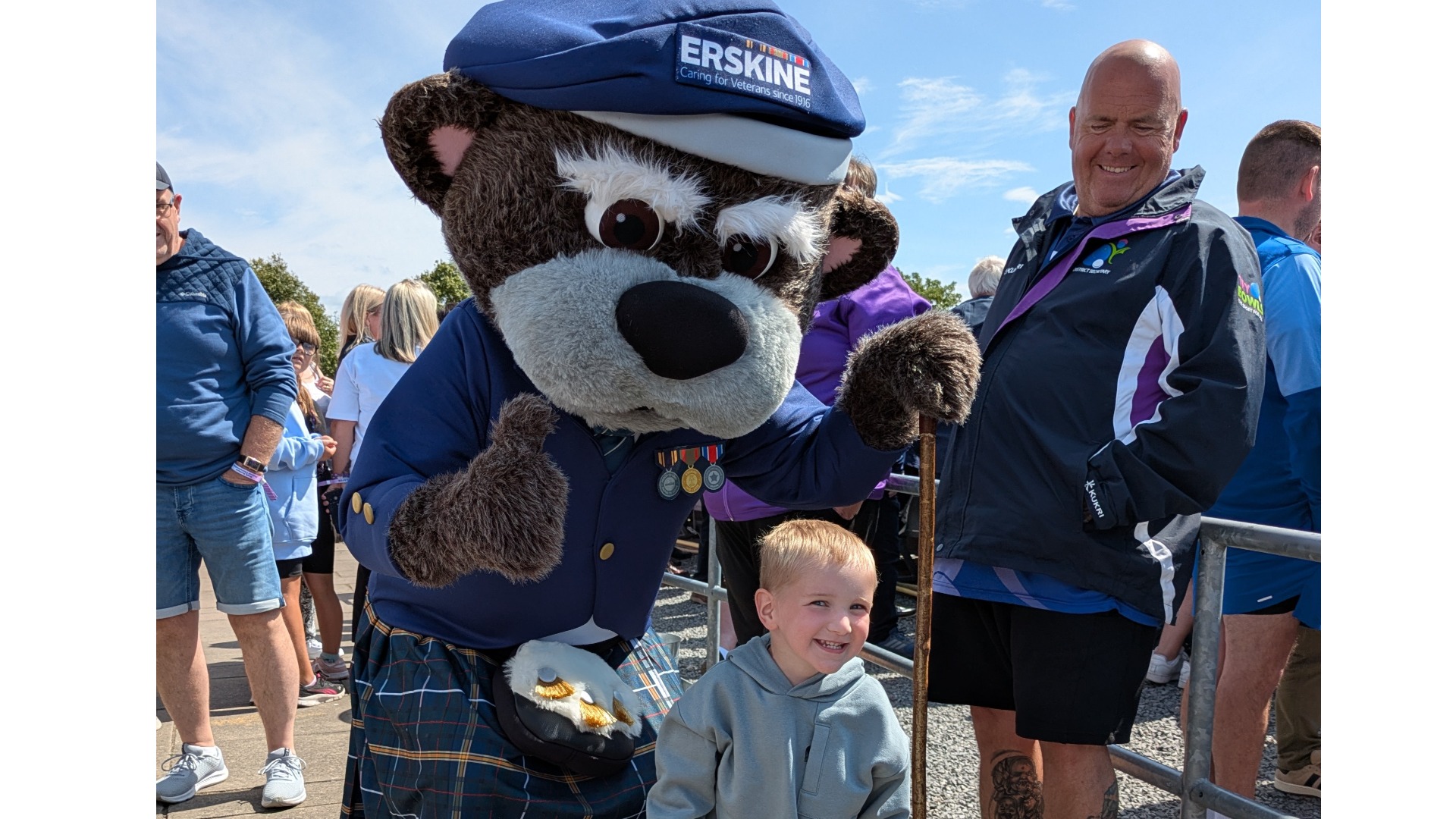 Bowls Scotland team taking on Kiltwalk in support of Erskine Veterans Charity